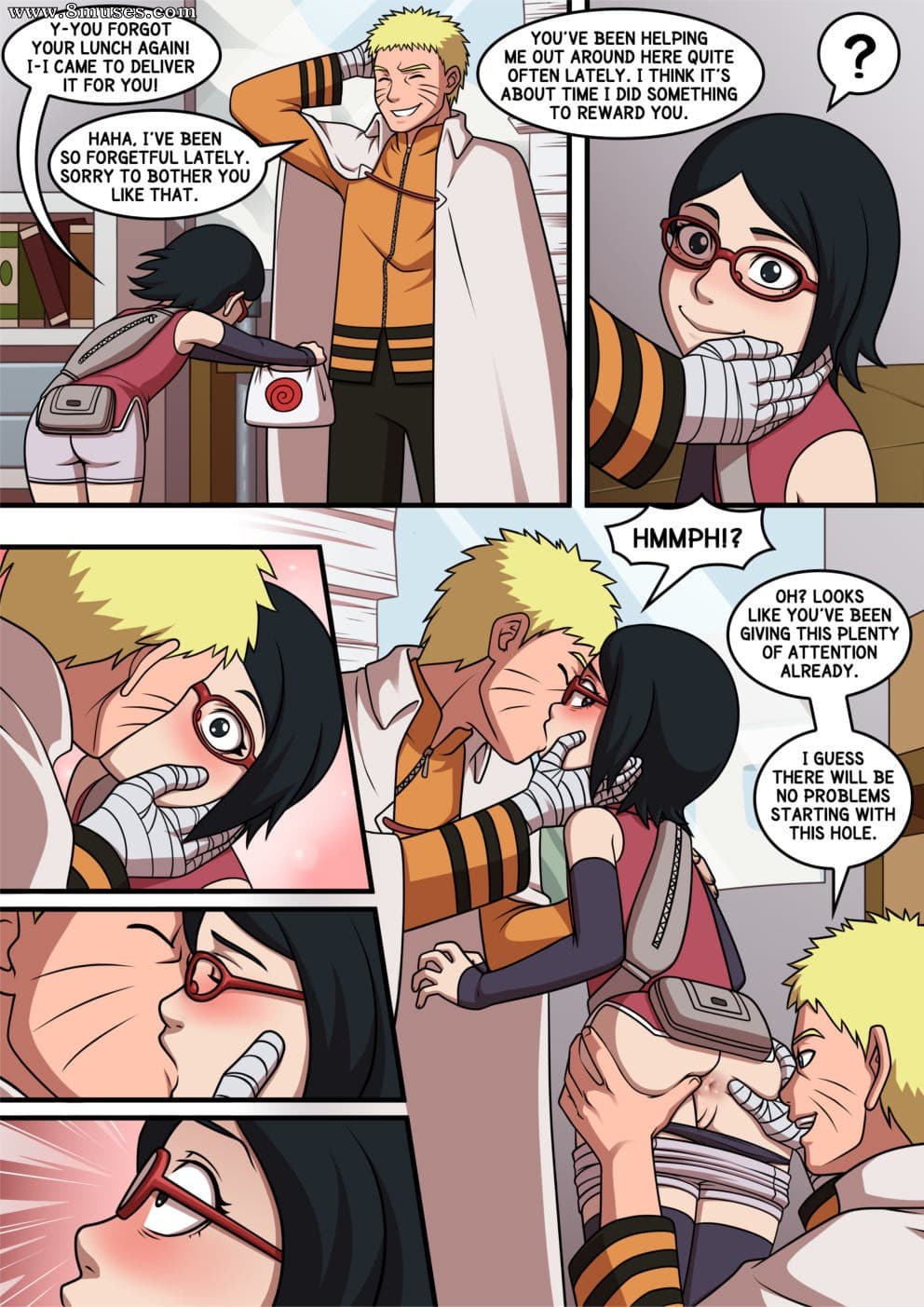 Naruto x Sarada cover