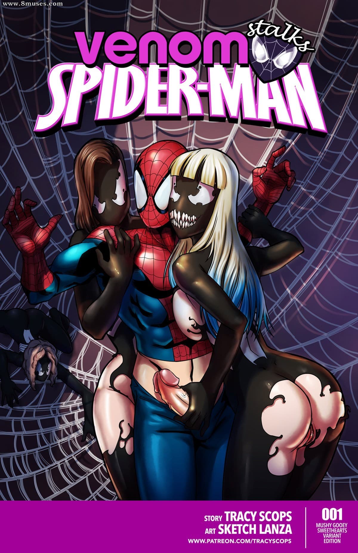 Orgy Venom and Spider-Man cover