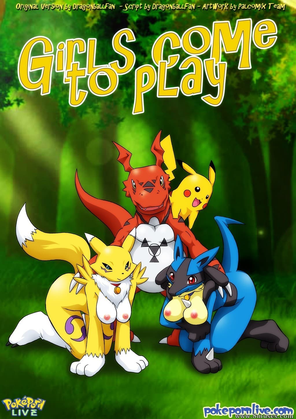 Pokeporn and Digimon Hentai zoosex cover