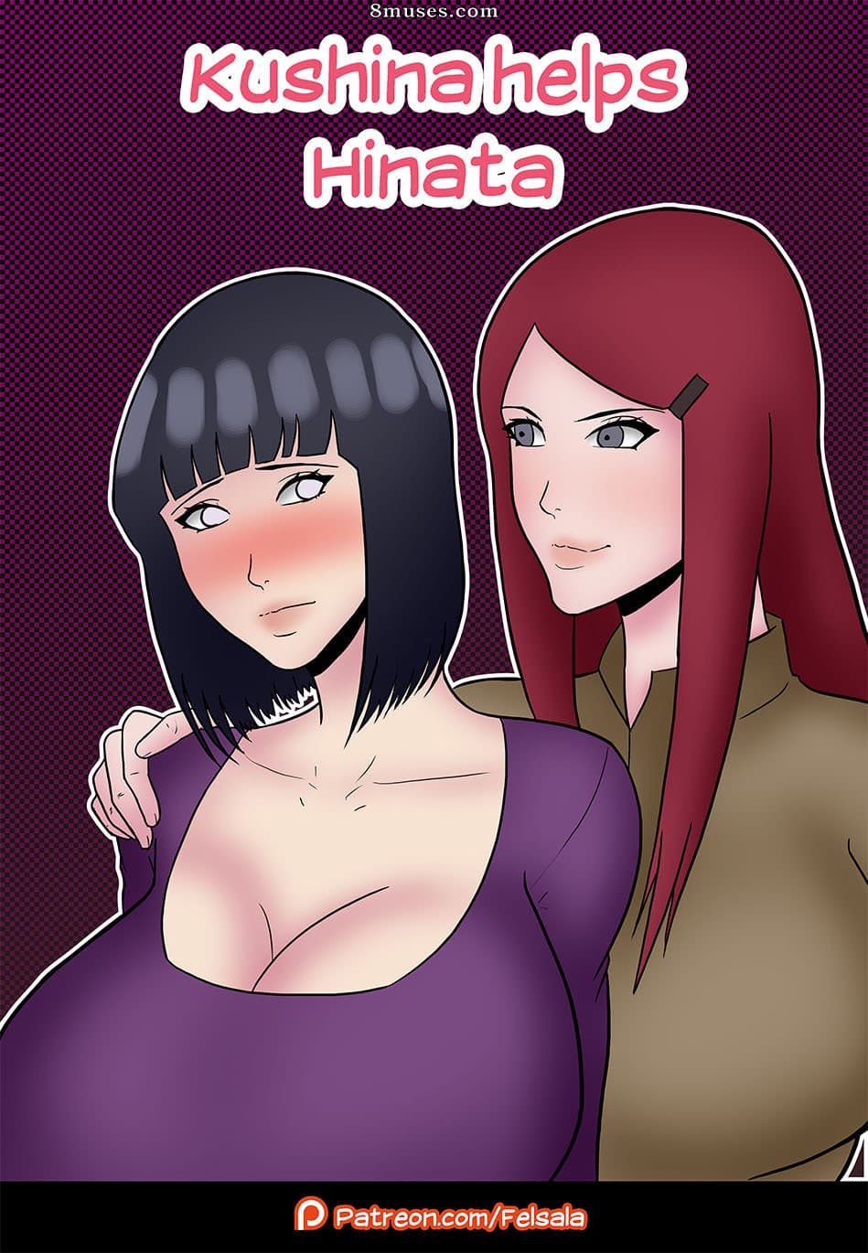 Kushina helps Hinata cover