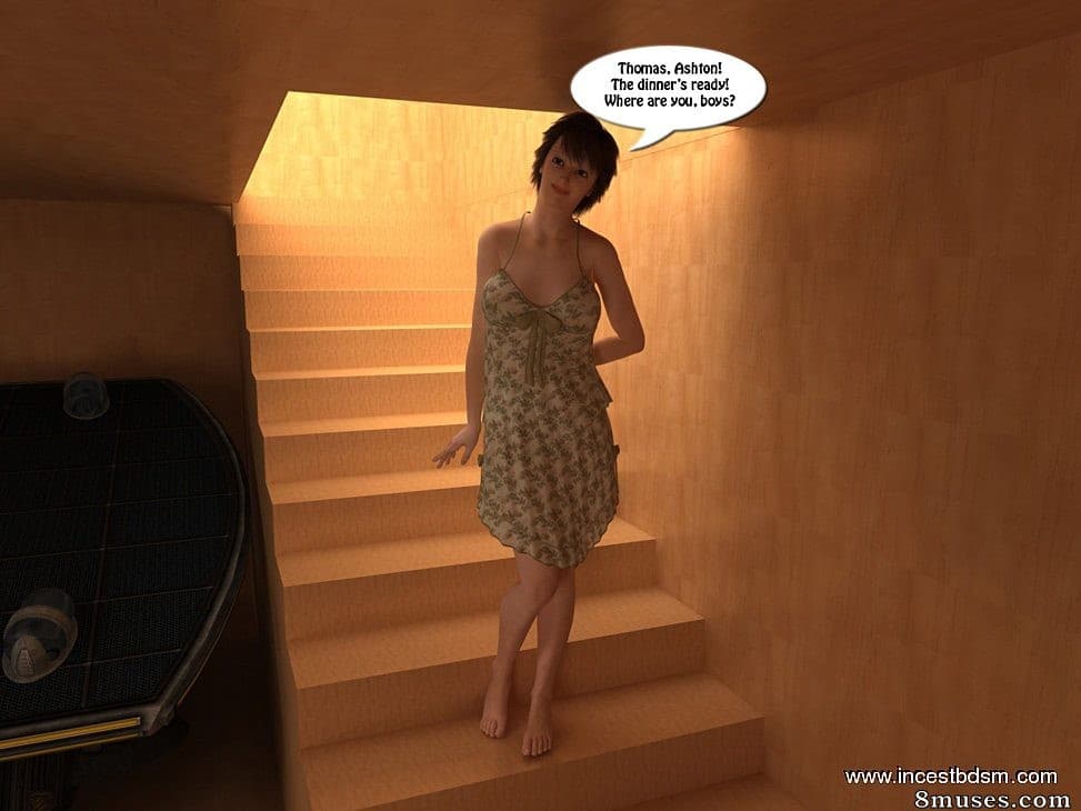 Mommy gives a BDSM lesson to her sons cover