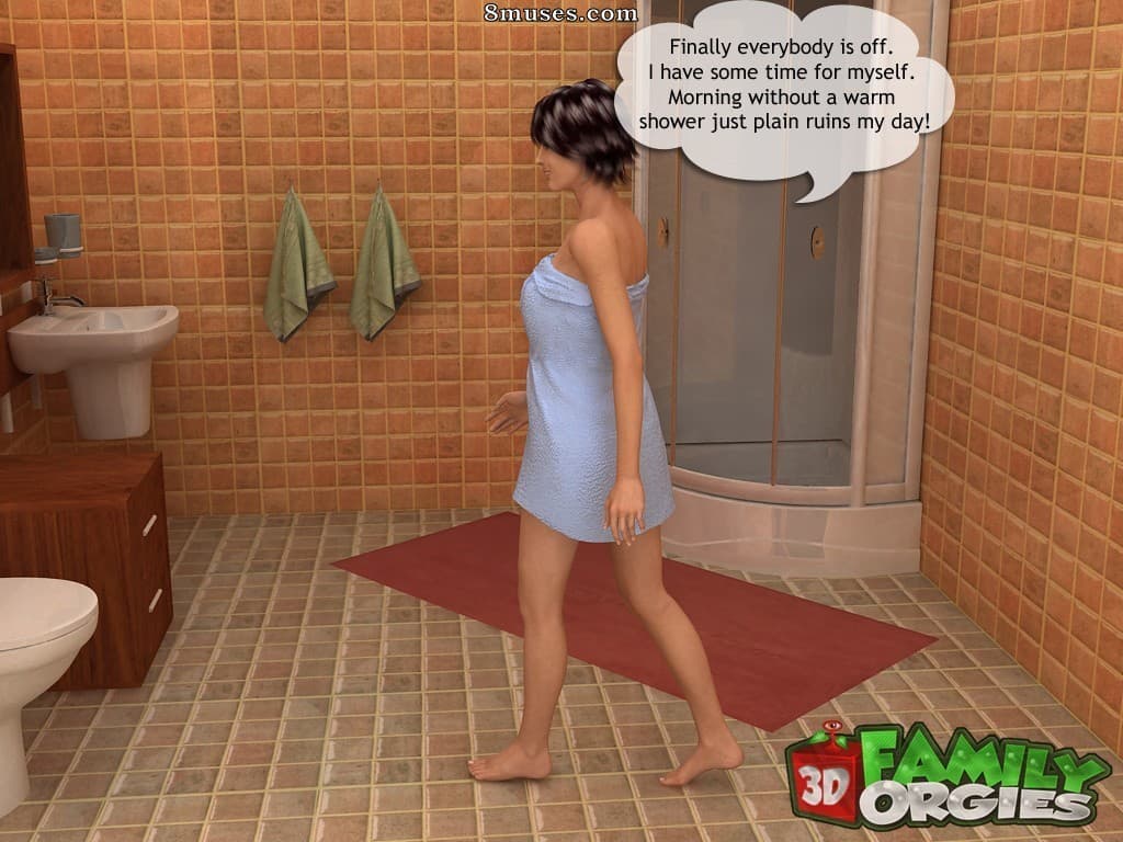 Spying on mother in the tub cover