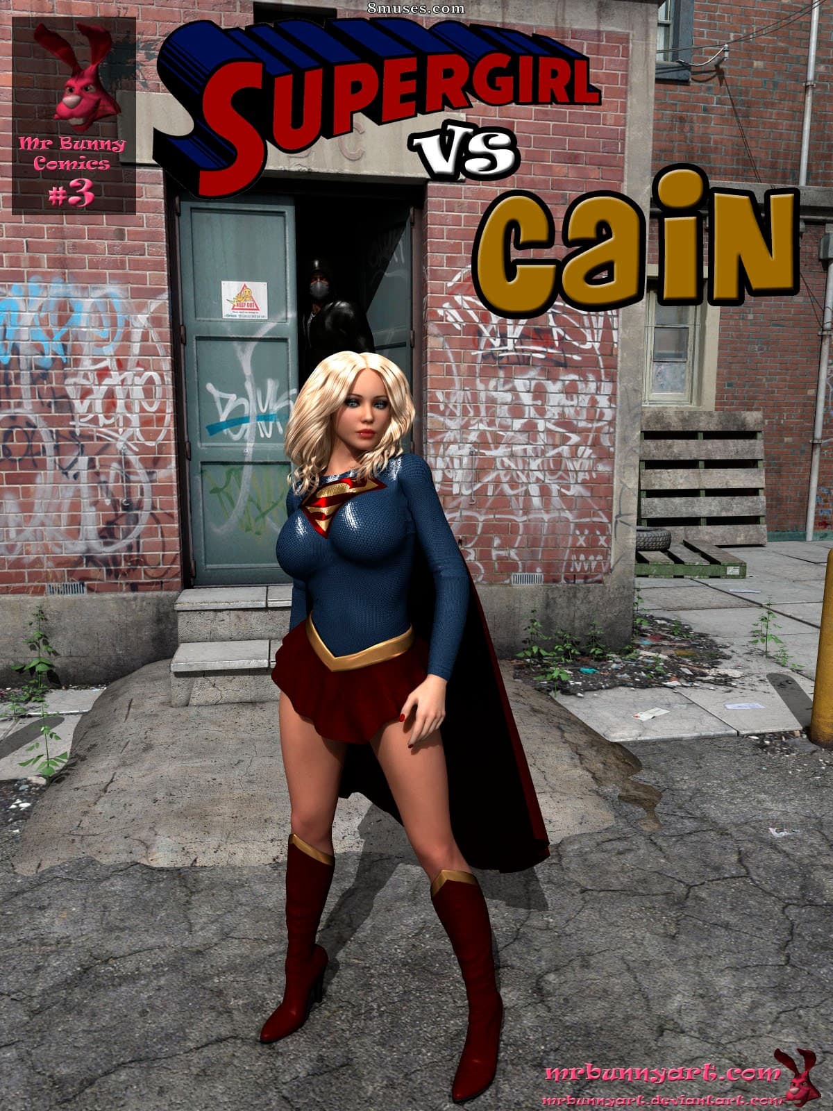 Supergirl Vs Cain cover