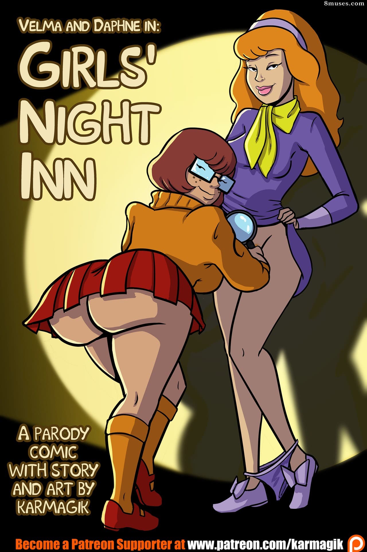 Velma and Daphne in Girls' Night Inn cover