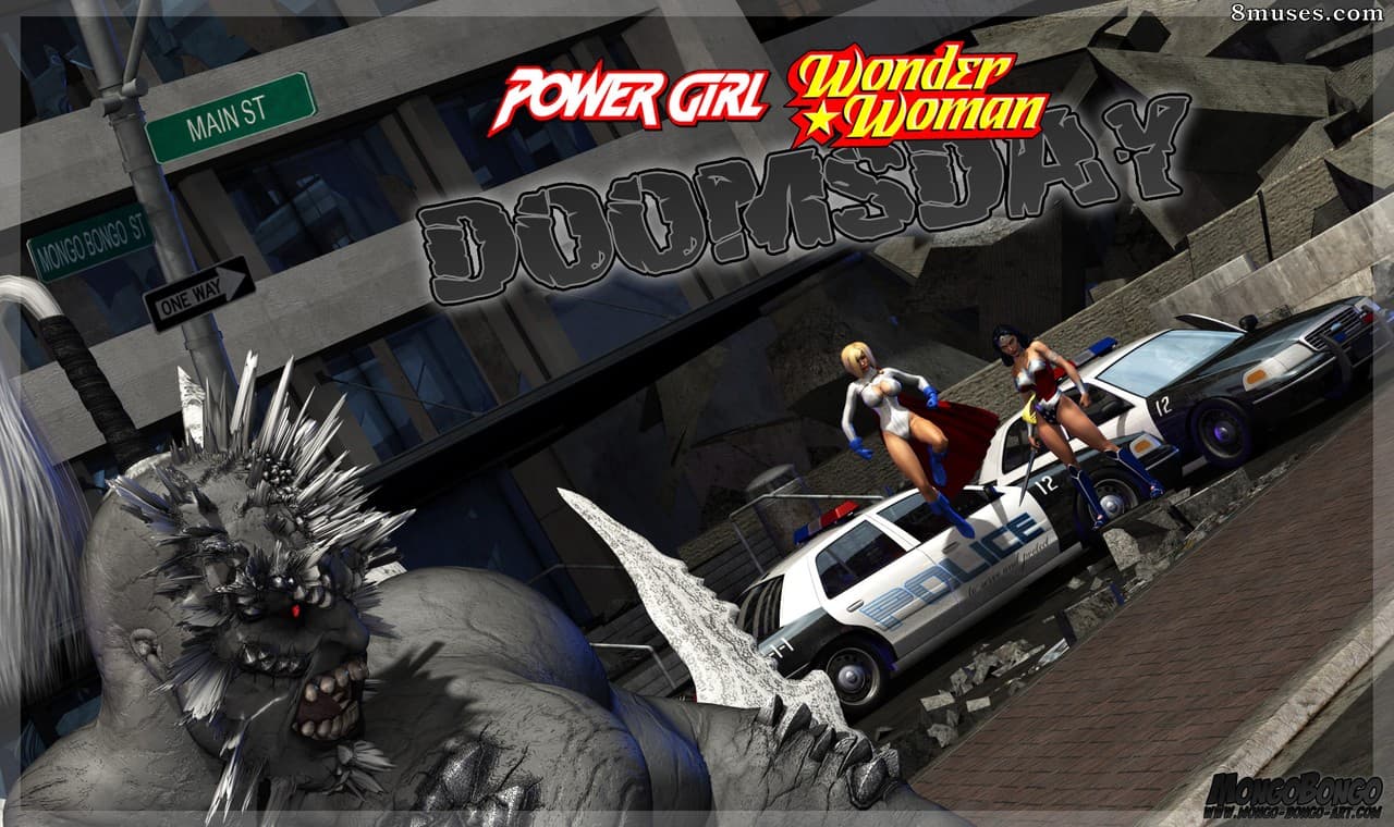 Wonder Woman Power Girl Doomsday cover