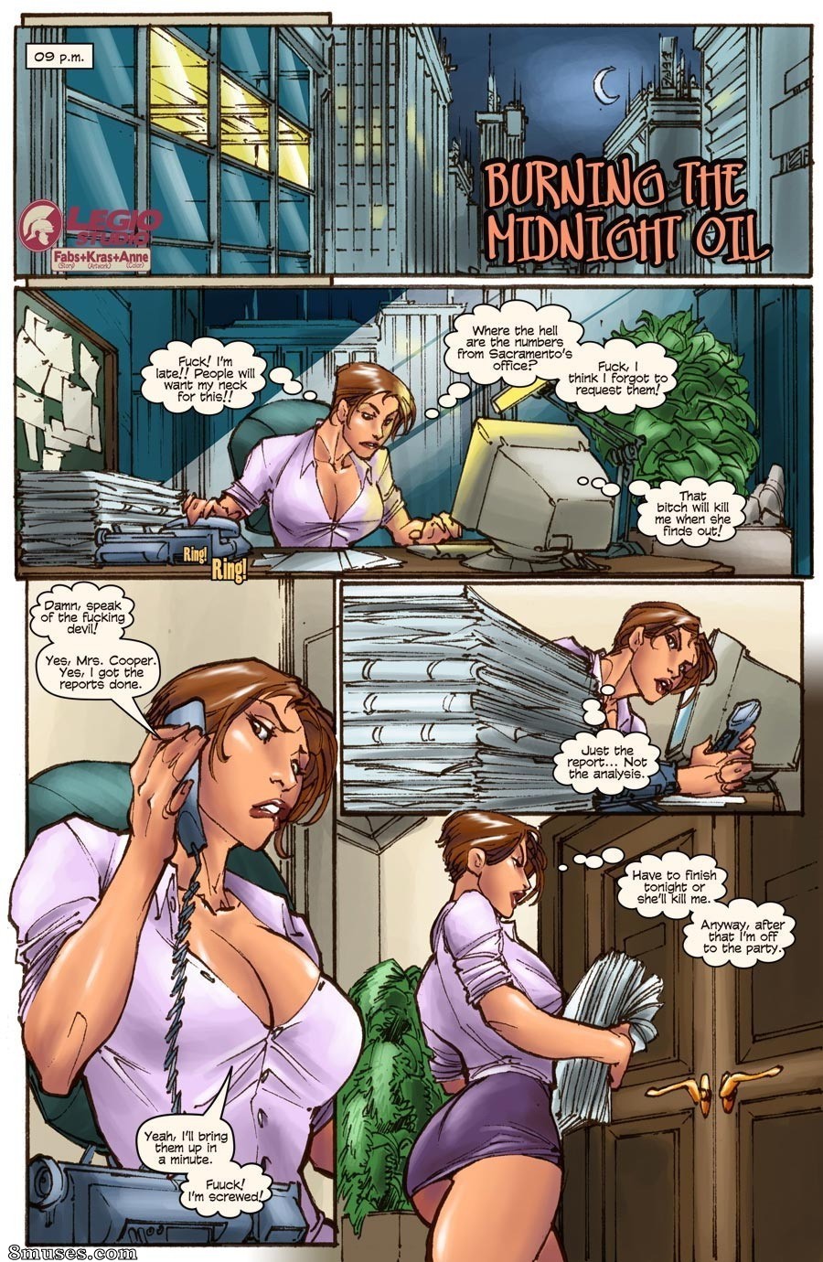 Burning the Midnight Oil - 8muses Comics - Sex Comics and Porn Cartoons