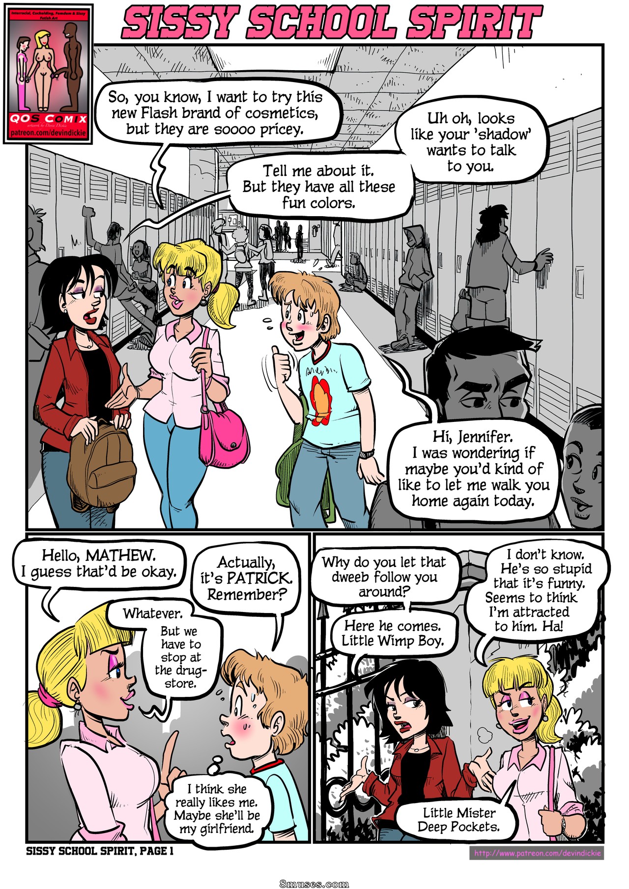 School Cartoon Porn Comics - Sissy School Spirit Issue 1 - 8muses Comics - Sex Comics and Porn Cartoons