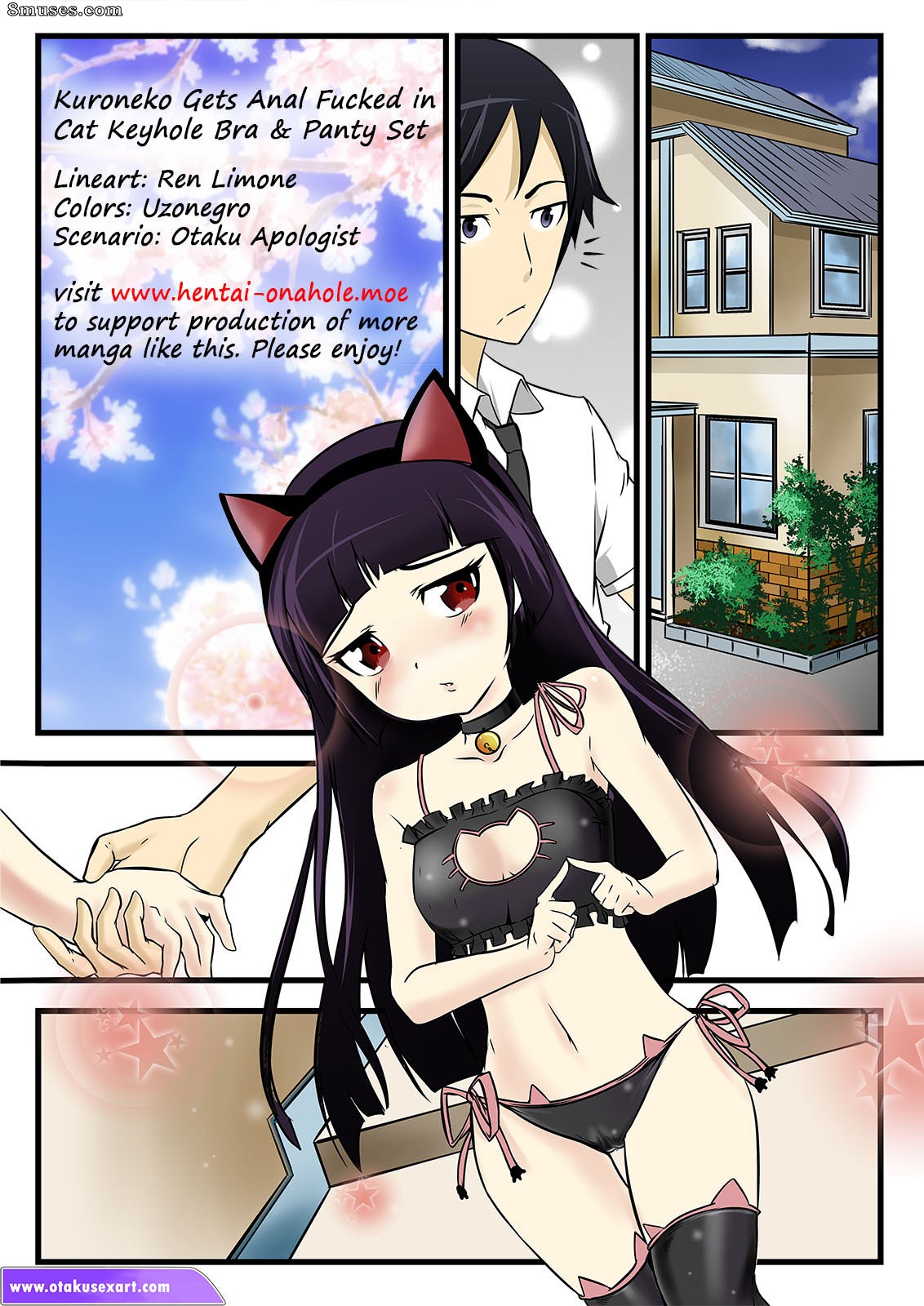 Anime cat porn color comic