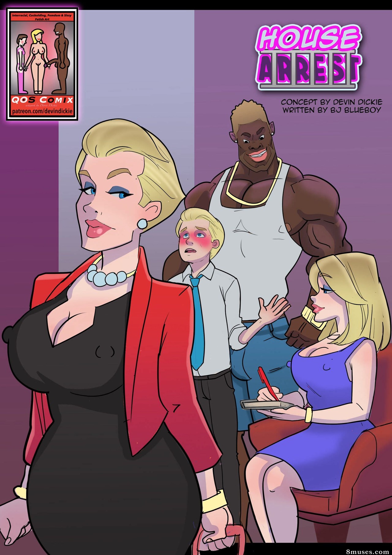 Fetish Cartoons Interracial - House Arrest Issue 1 - 8muses Comics - Sex Comics and Porn Cartoons